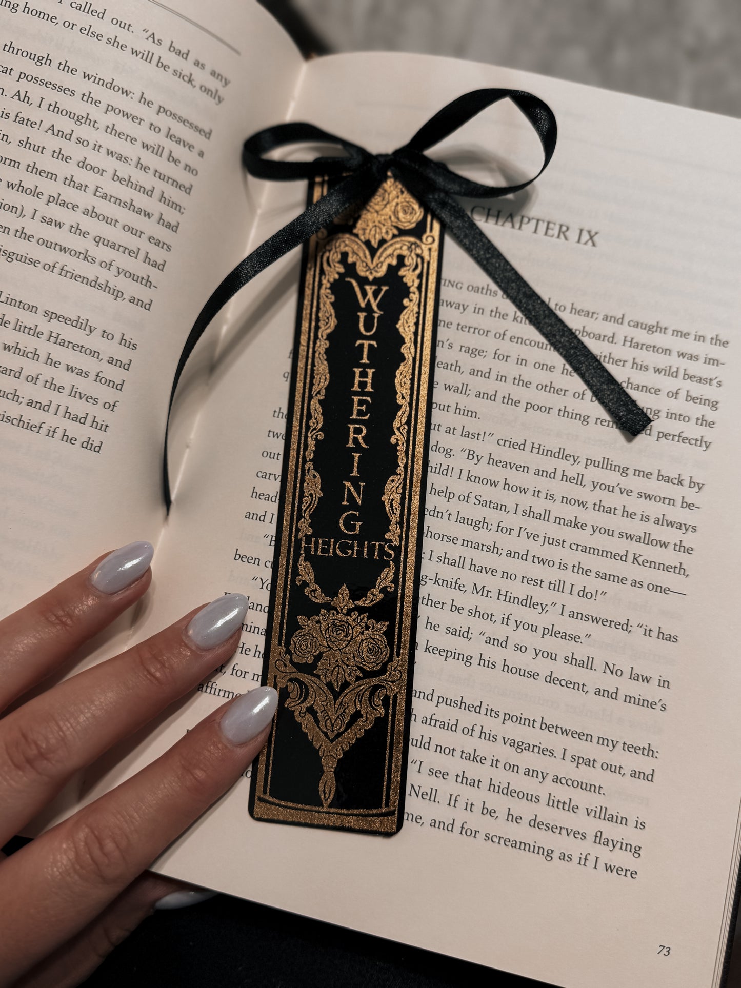 Wuthering Heights Book Spine Foil Bookmark