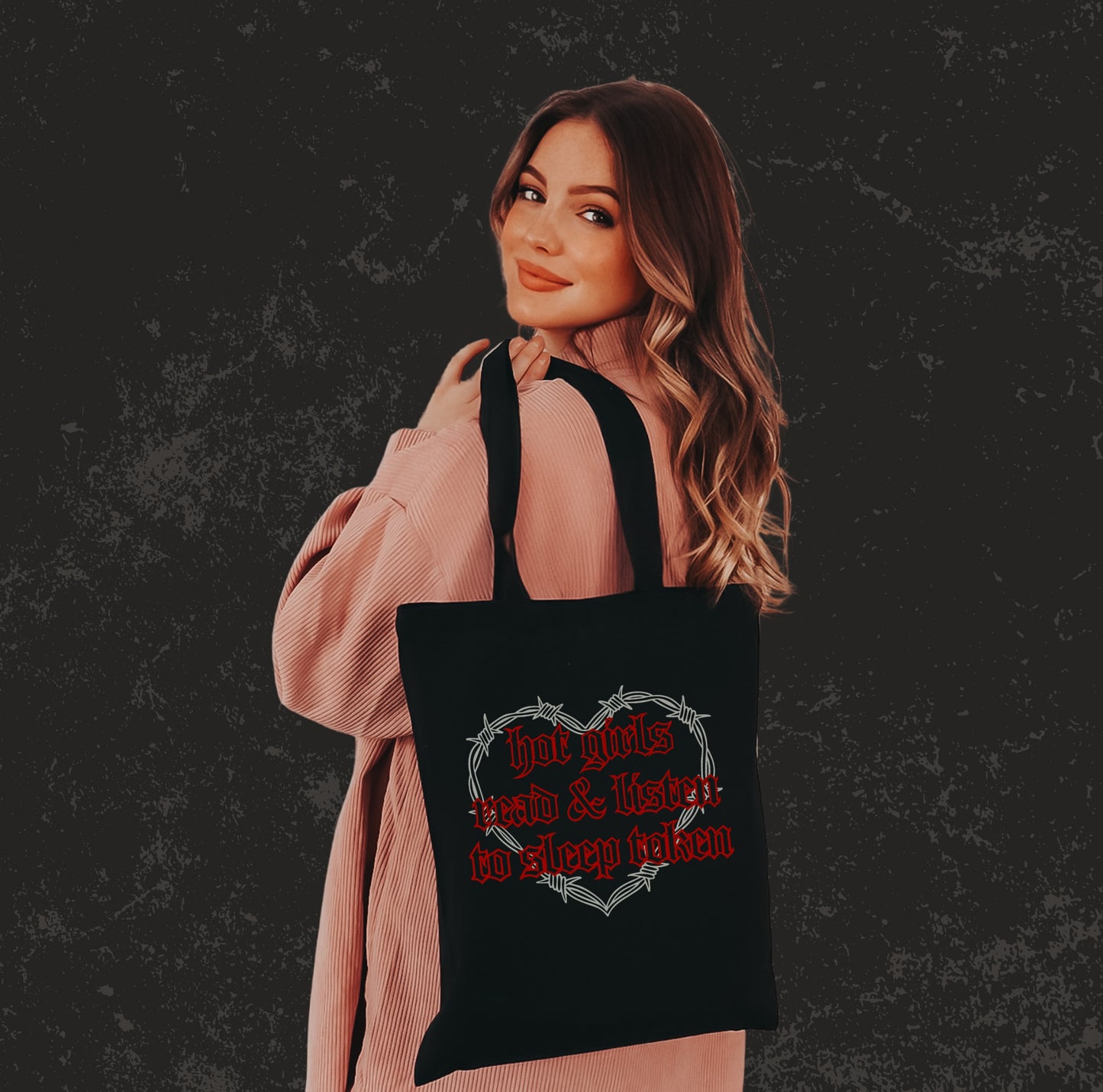 Hot Girls Read & Listen To ST Tote (RED)