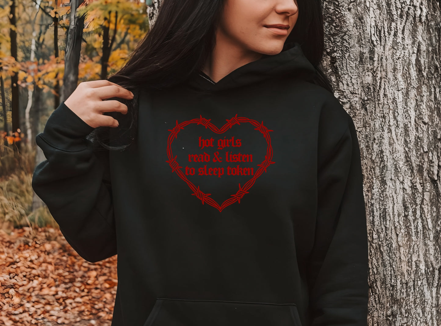 Hot Girls Read & Listen To ST Hoodie (RED)