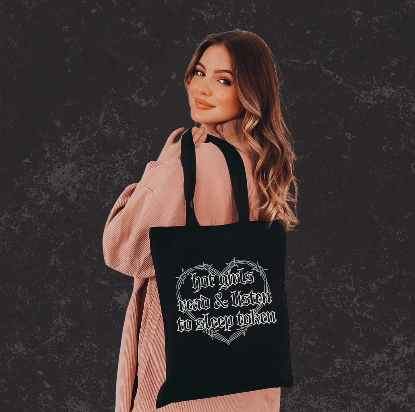 Hot Girls Read & Listen To ST Tote (WHITE)