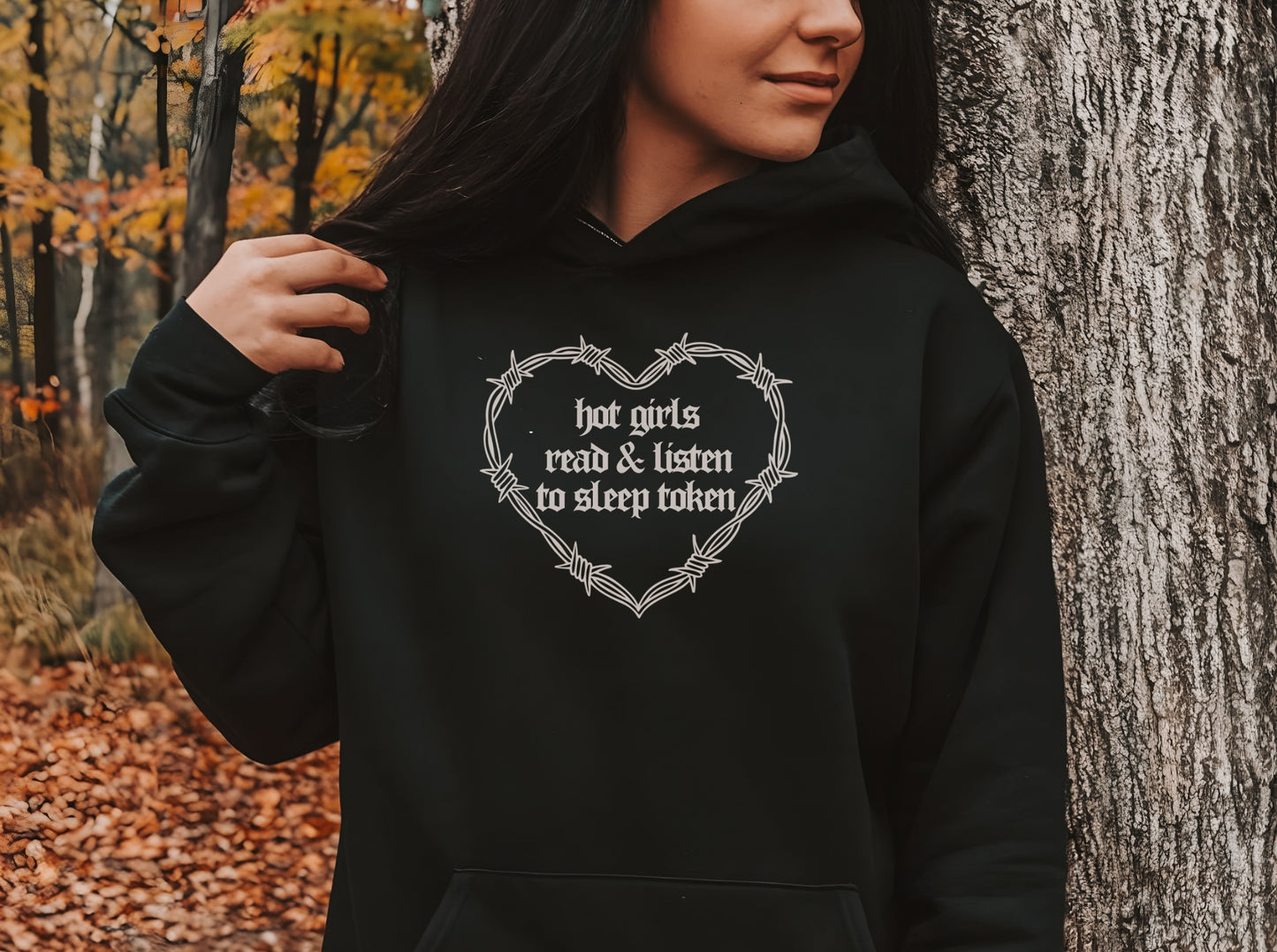 Hot Girls Read & Listen To ST Hoodie (WHITE)