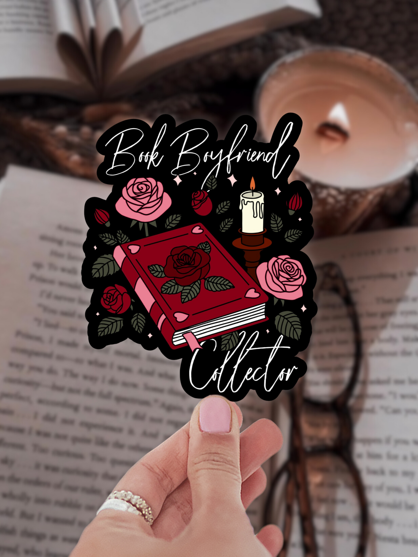 Book Boyfriend Collector Sticker
