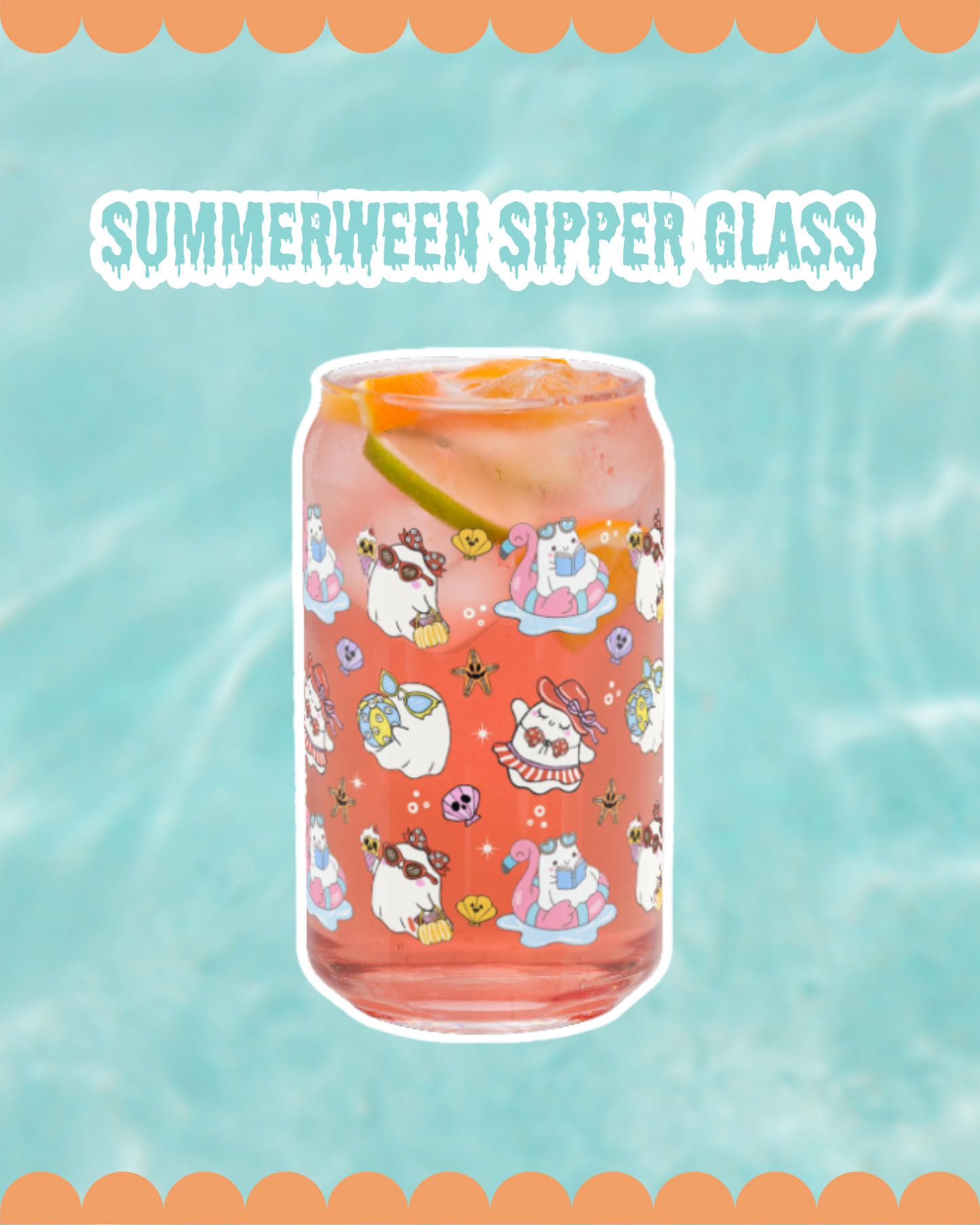 Summerween Glass Sipper Glass