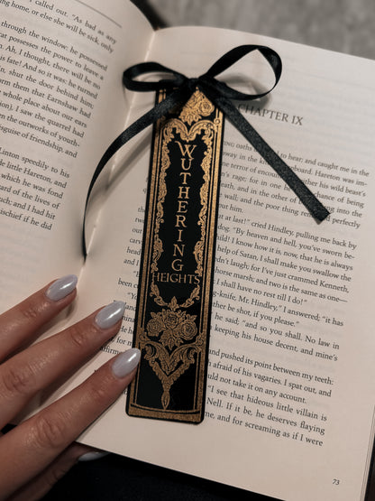 Wuthering Heights Book Spine Foil Bookmark