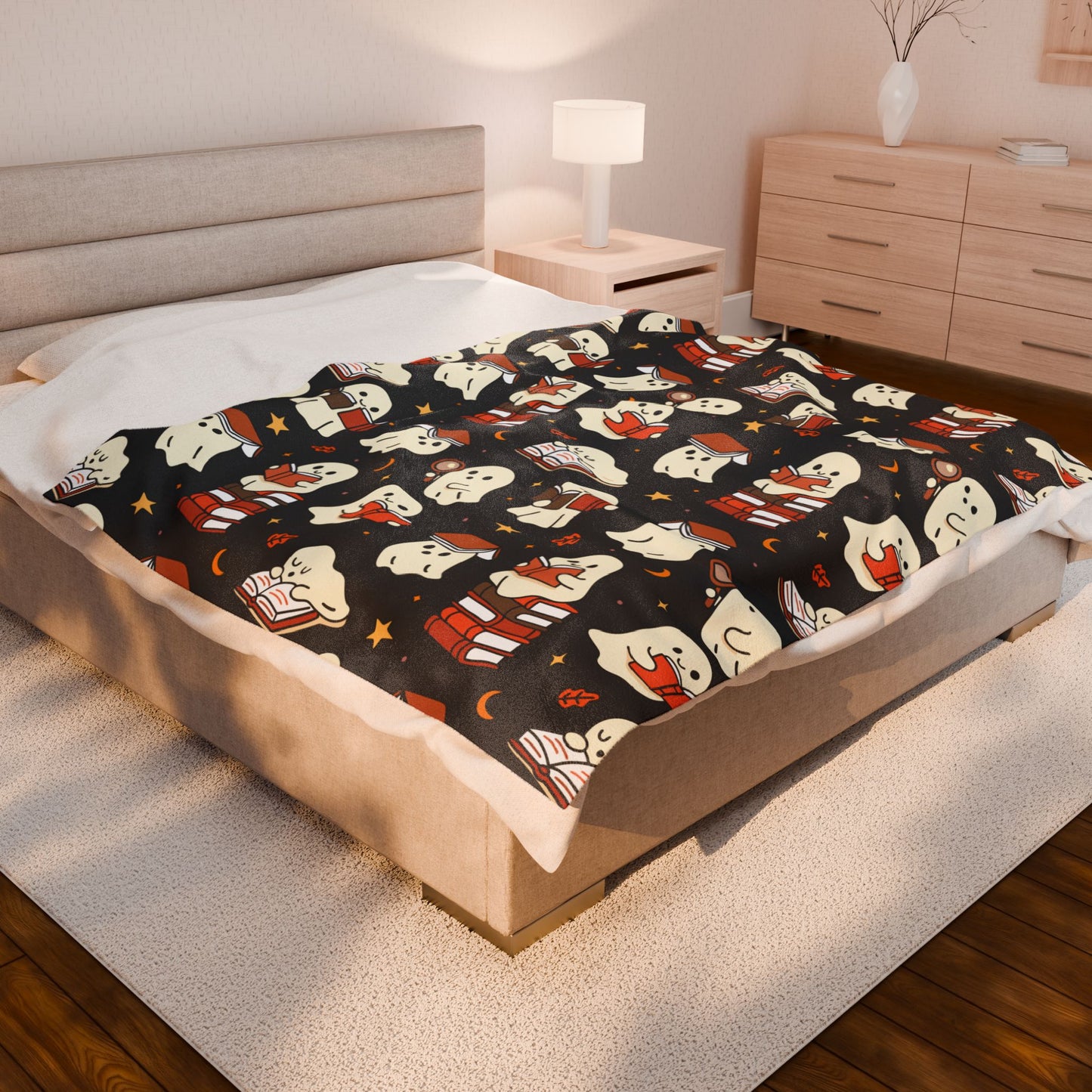 Ghostie Readers Plush Blanket
