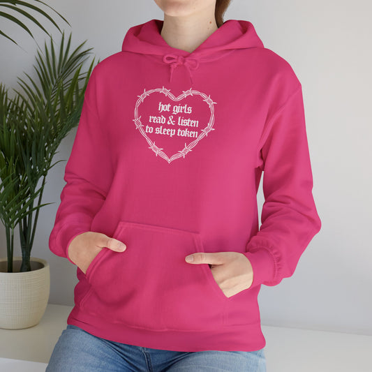 Hot Girls Read & Listen To ST Hoodie (PINK)