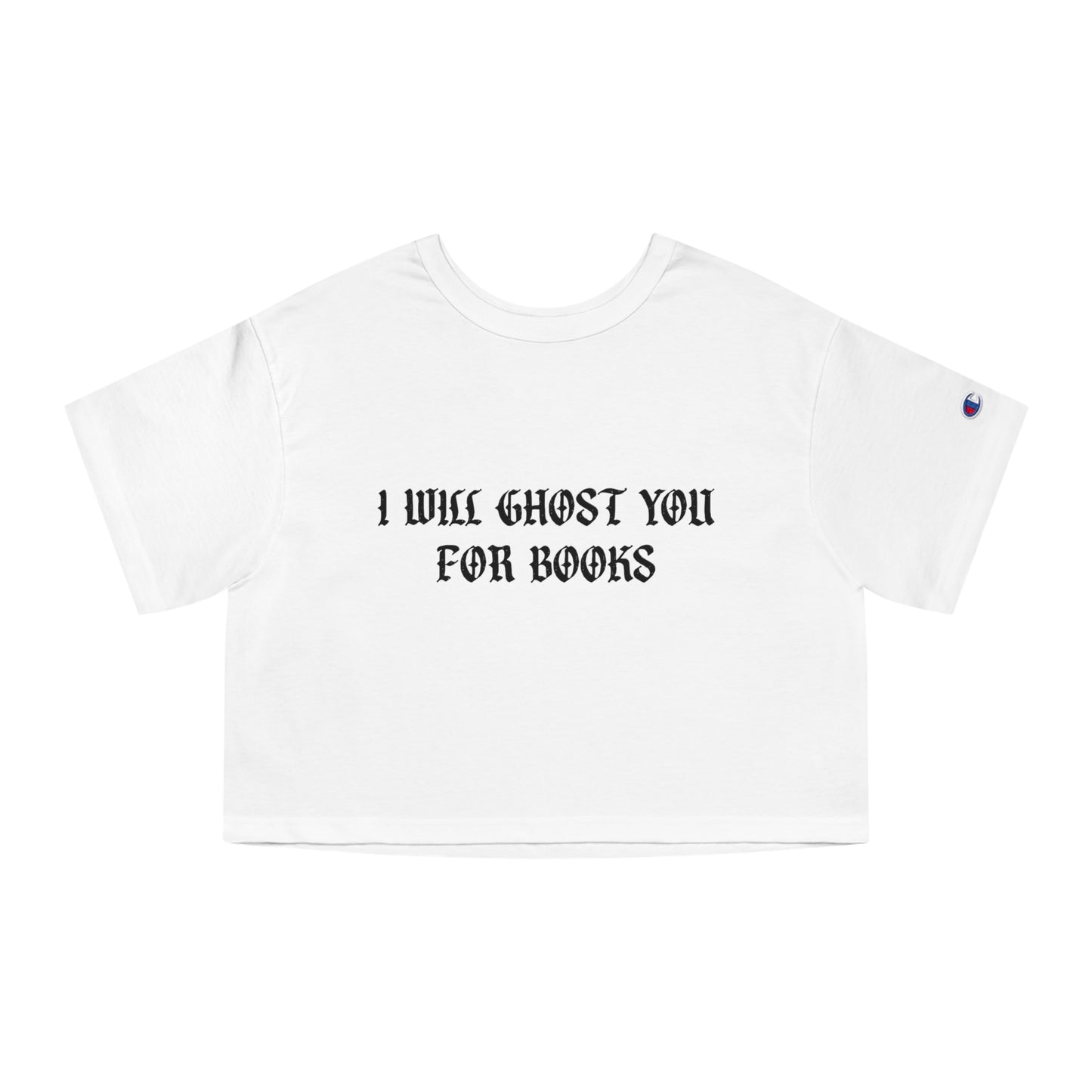 I Will Ghost You For Books Cropped Tee