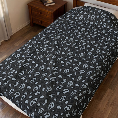Plush Spooky Cheetah Blanket