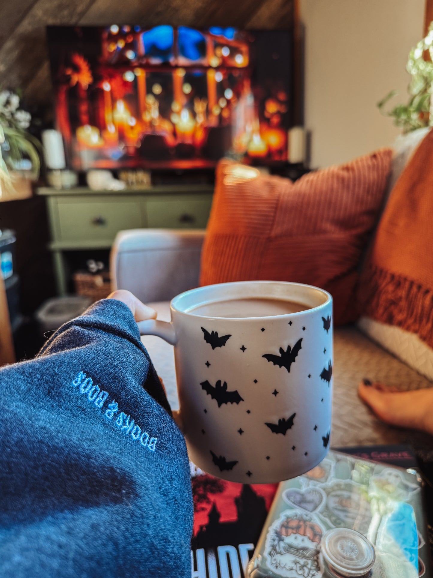 Embroidered Literary Ghosts Crewneck