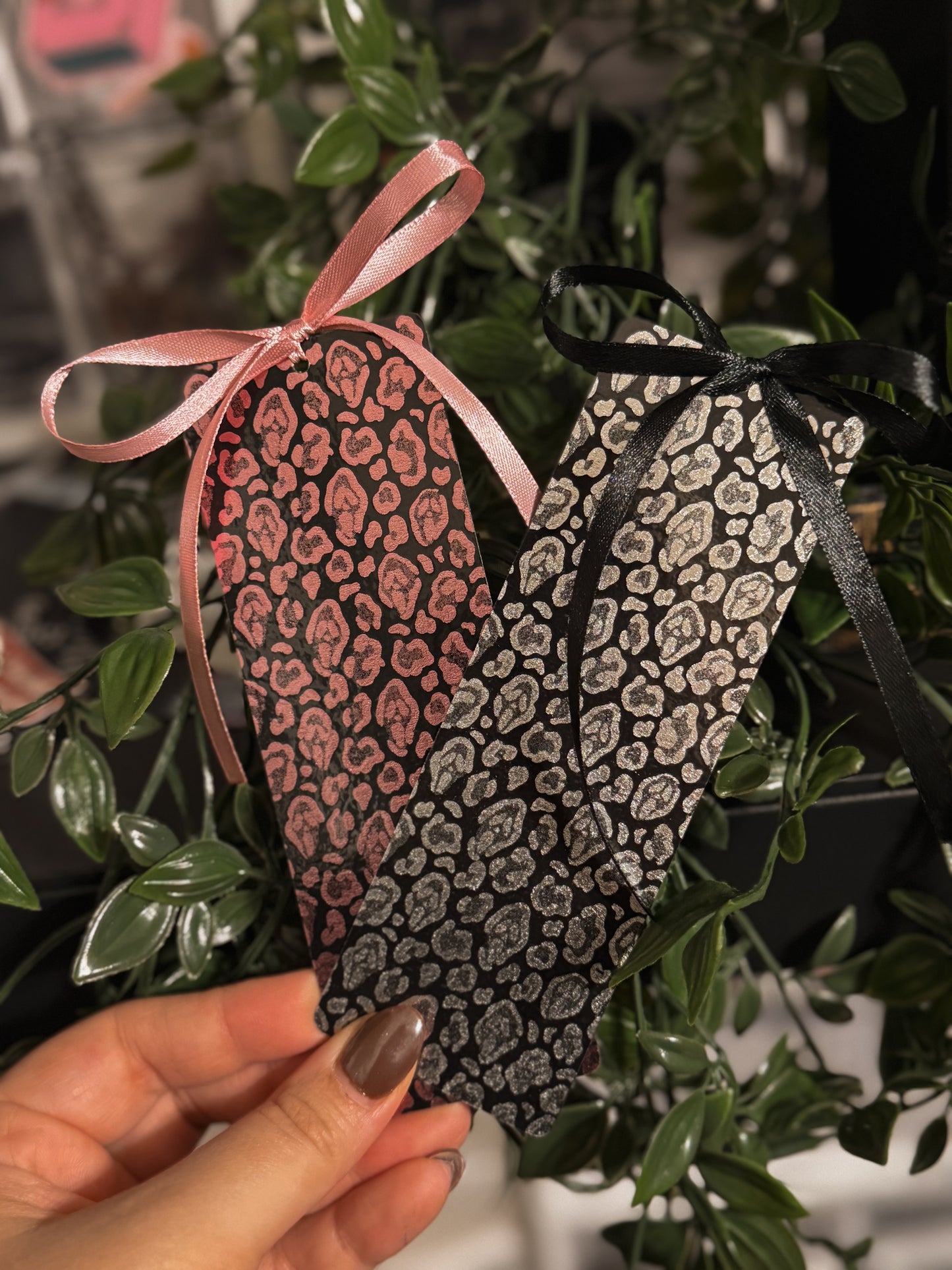 Spooky Cheetah Foil Bookmark