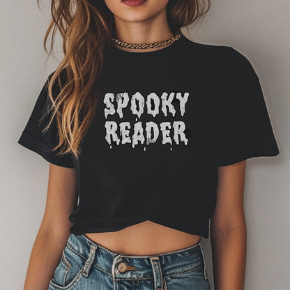 Spooky Reader Crop Tee