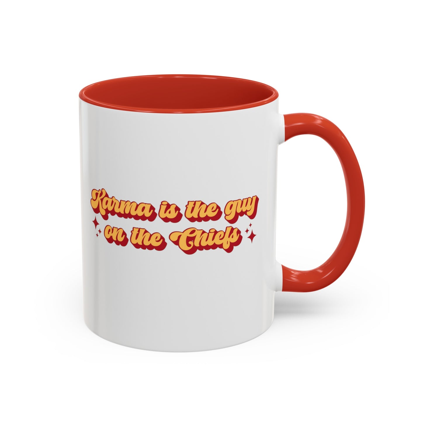 Karma Is The Guy On The Chiefs 11 oz Ceramic Mug