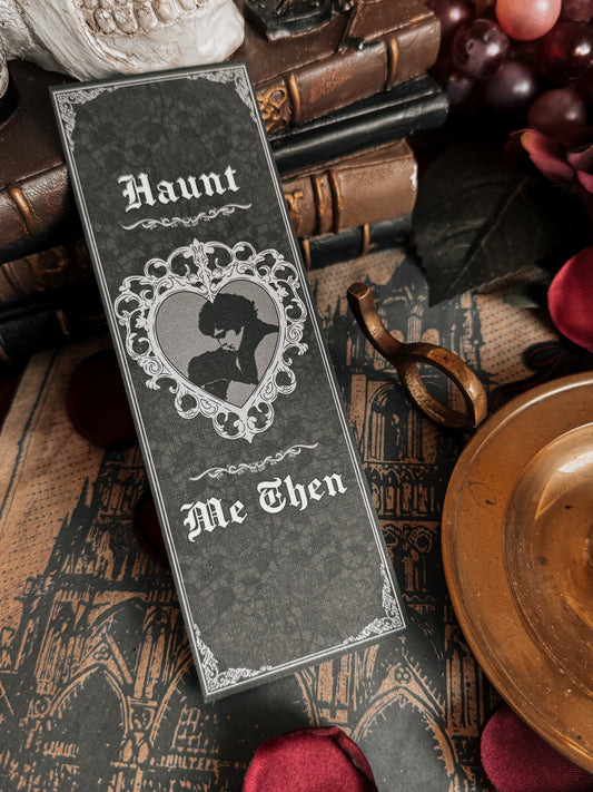 Wuthering Heights Haunt Me Linen Bookmark