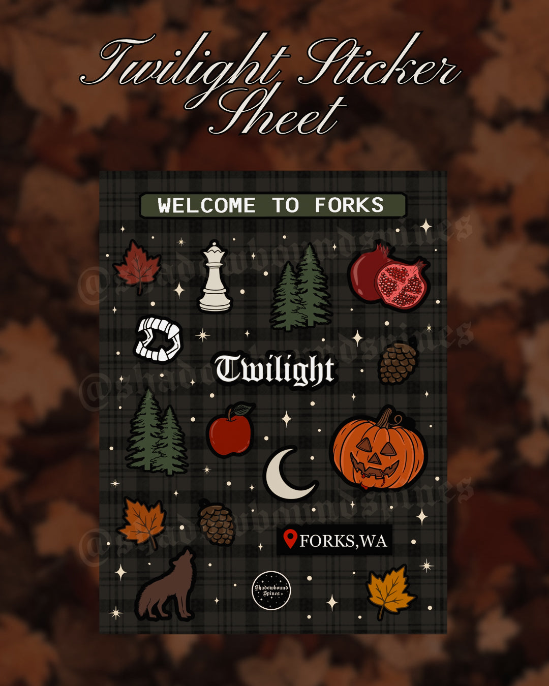 Twilight Forks, WA Sticker Sheet
