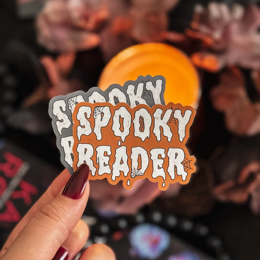 Spooky Reader Sticker