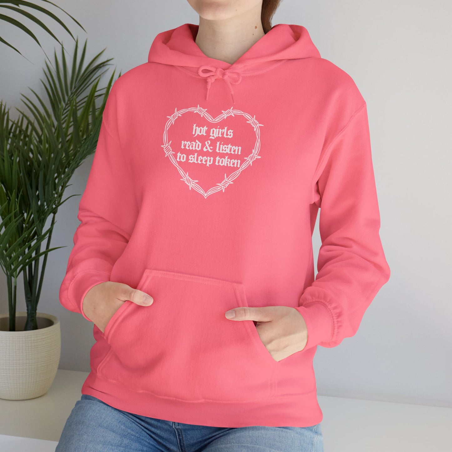 Hot Girls Read & Listen To ST Hoodie (PINK)