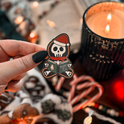 Gingerbread Skeleton Reader Sticker