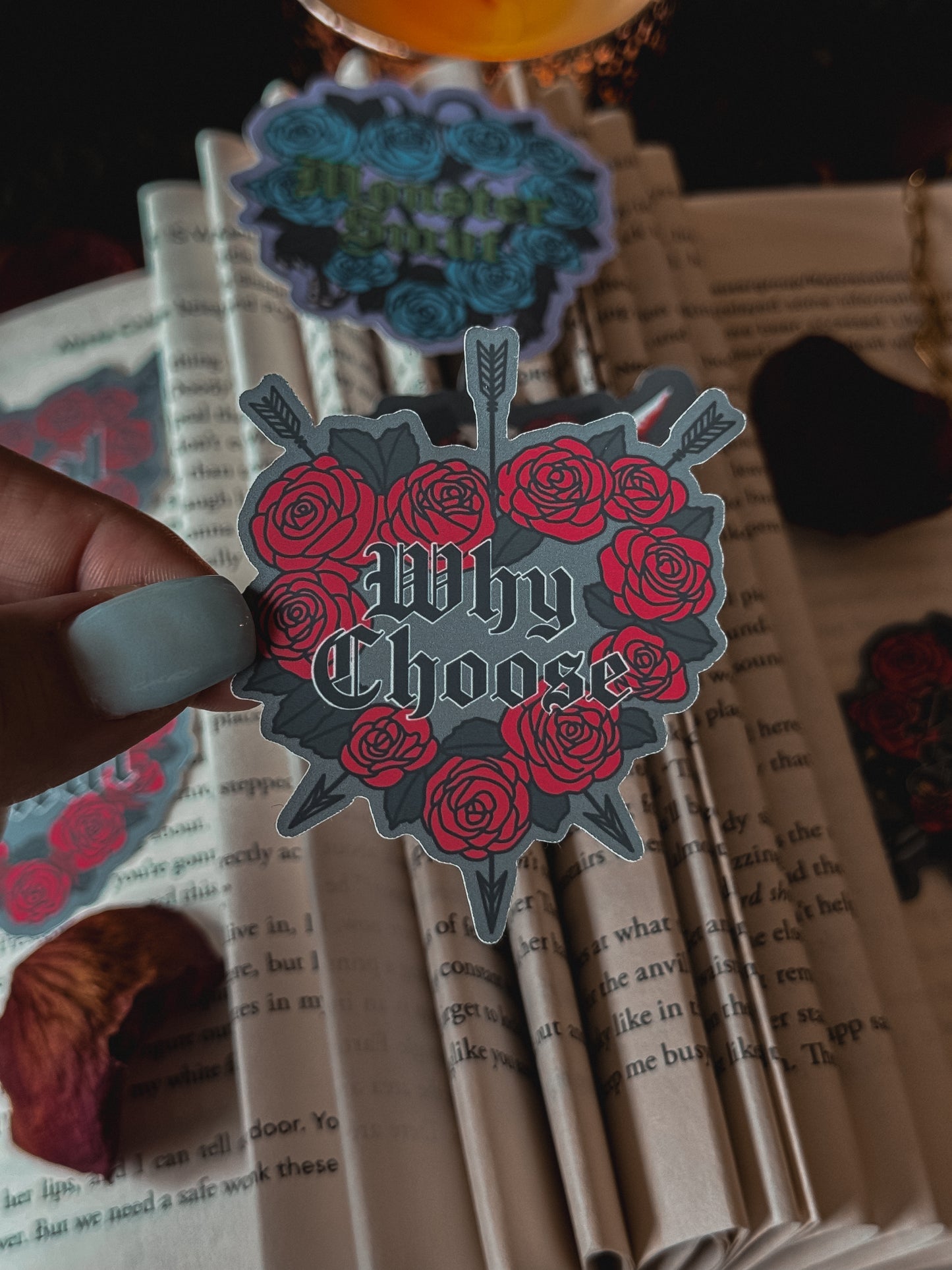 Book Trope Wreaths Sticker