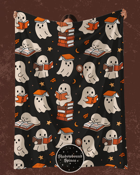 Ghostie Readers Plush Blanket