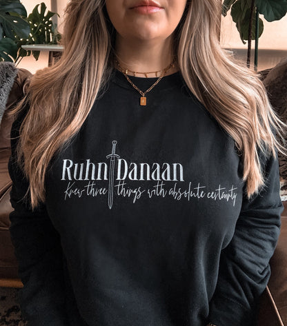 Ruhn Danaan Knew Three Things Sweatshirt / Crescent City / Sarah J Maas