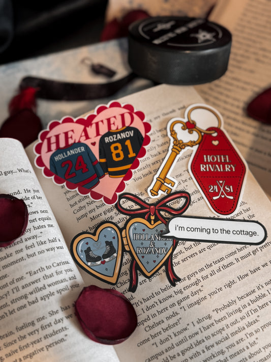 Heated Rivalry Sticker & Bookmark Bundle