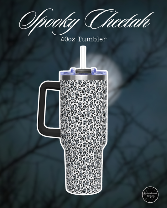 Spooky Cheetah Thermal Tumbler, 40oz