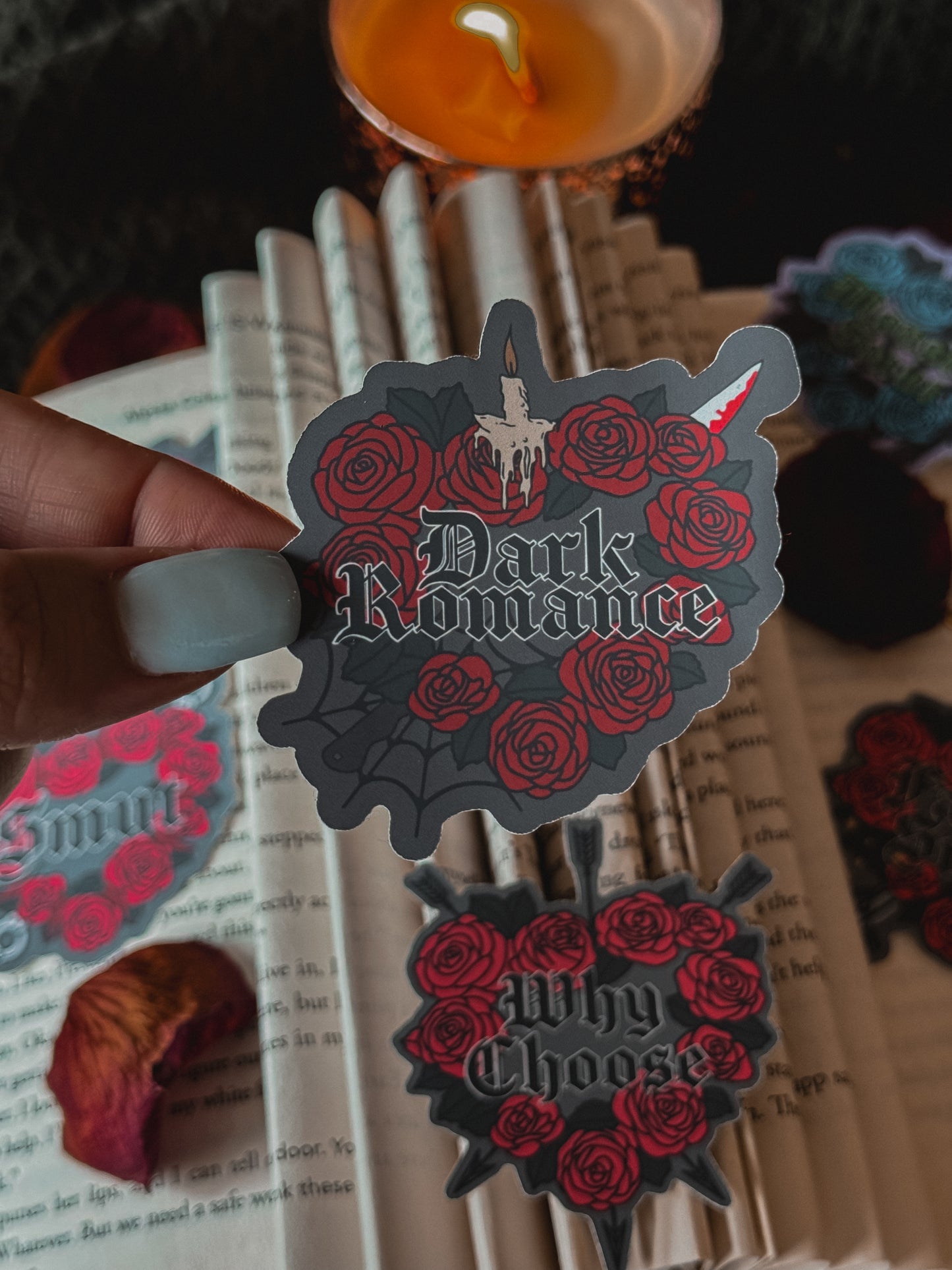 Book Trope Wreaths Sticker