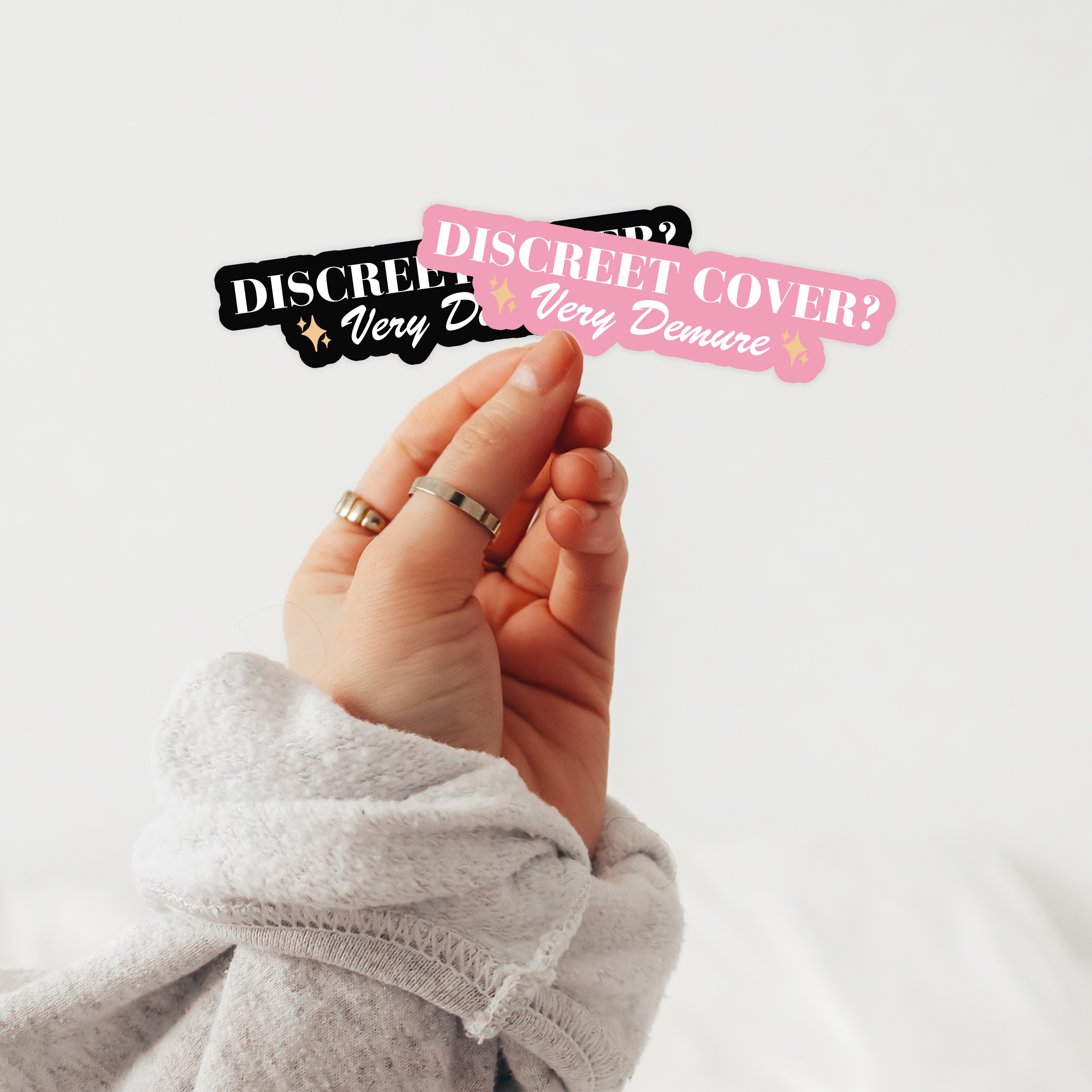 Discreet Sticker Discreet Cover, Very Demure Sticker – ShadowboundSpines
