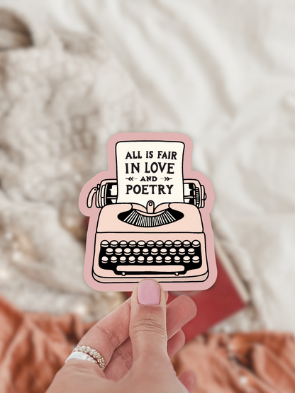 All is Fair in Love and Poetry Sticker / TTPD / Swiftie