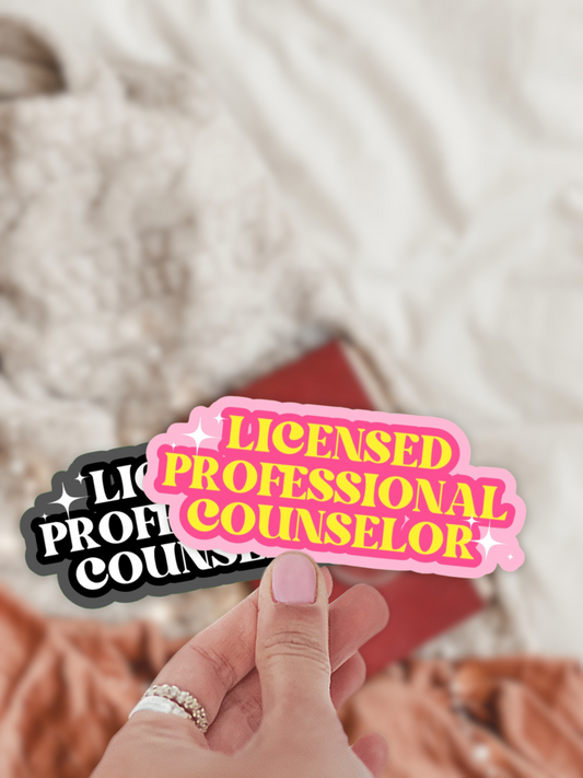 Licensed Professional Counselor Sticker