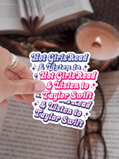 Hot Girls Read Taylor Swift Sticker