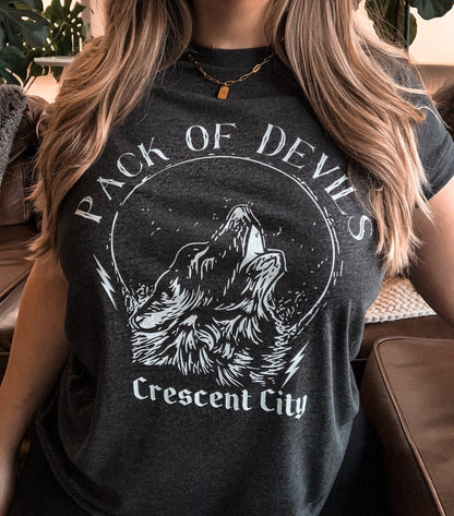 Pack Of Devils T-Shirt / Crescent City / Sarah J Maas