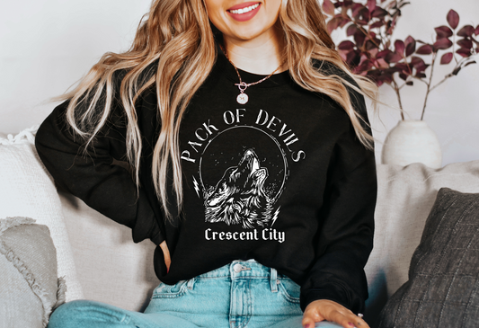 Pack Of Devils Sweatshirt / Crescent City / Sarah J Maas