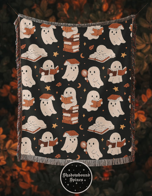Ghostie Readers Woven Blanket
