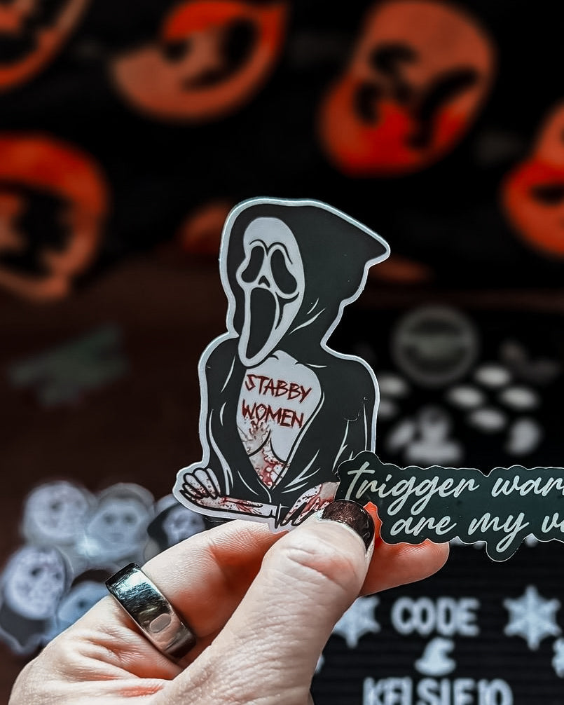 Stabby Women Sticker