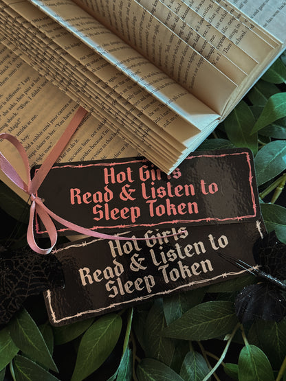 Hot Girls Read Sleep Token Foil Bookmark