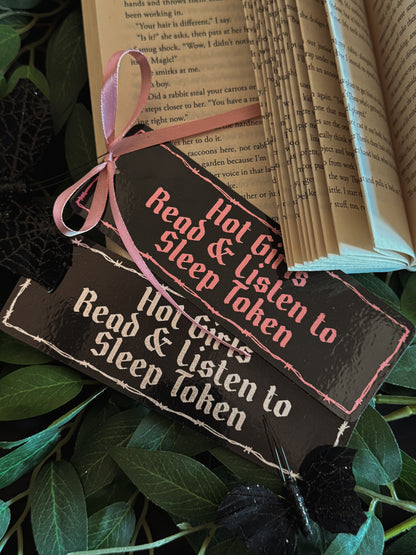 Hot Girls Read Sleep Token Foil Bookmark