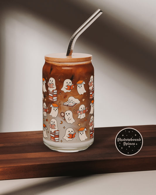 Ghostie Readers Sipper Glass, 16oz