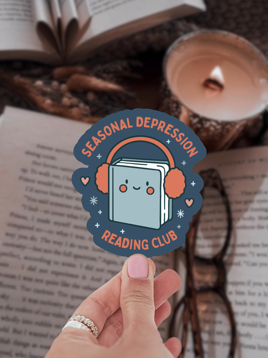 Seasonal Depression Book Club Sticker