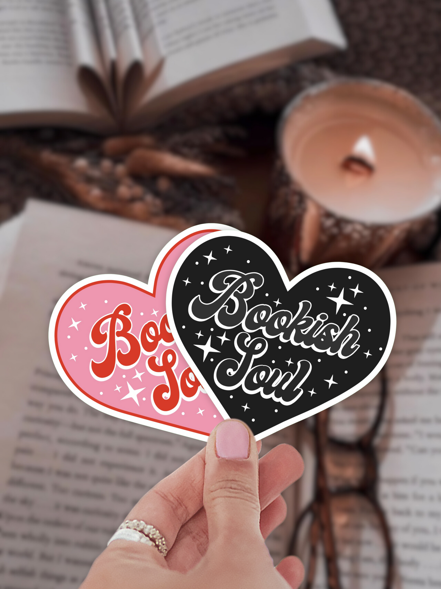 Bookish Soul Heart Sticker