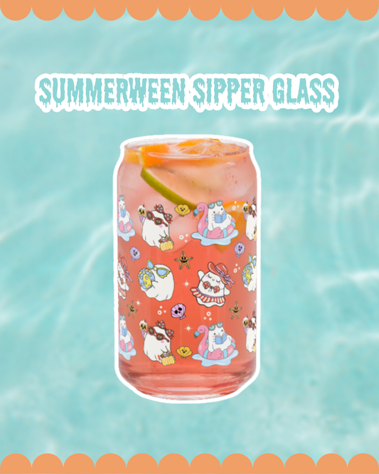 Summerween Glass Sipper Glass