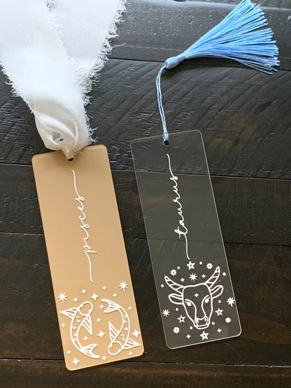 Zodiac Acrylic Bookmark