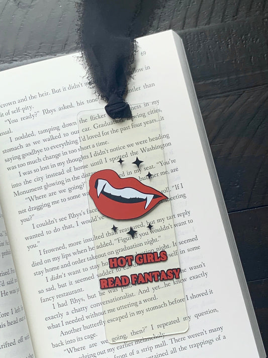 Hot Girls Read Fantasy Acrylic Bookmark