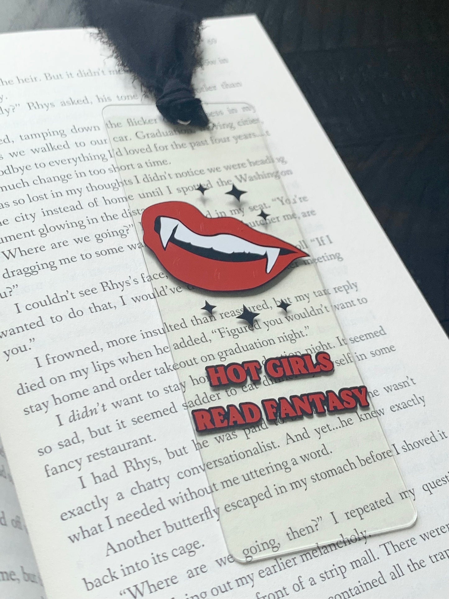 Hot Girls Read Fantasy Acrylic Bookmark