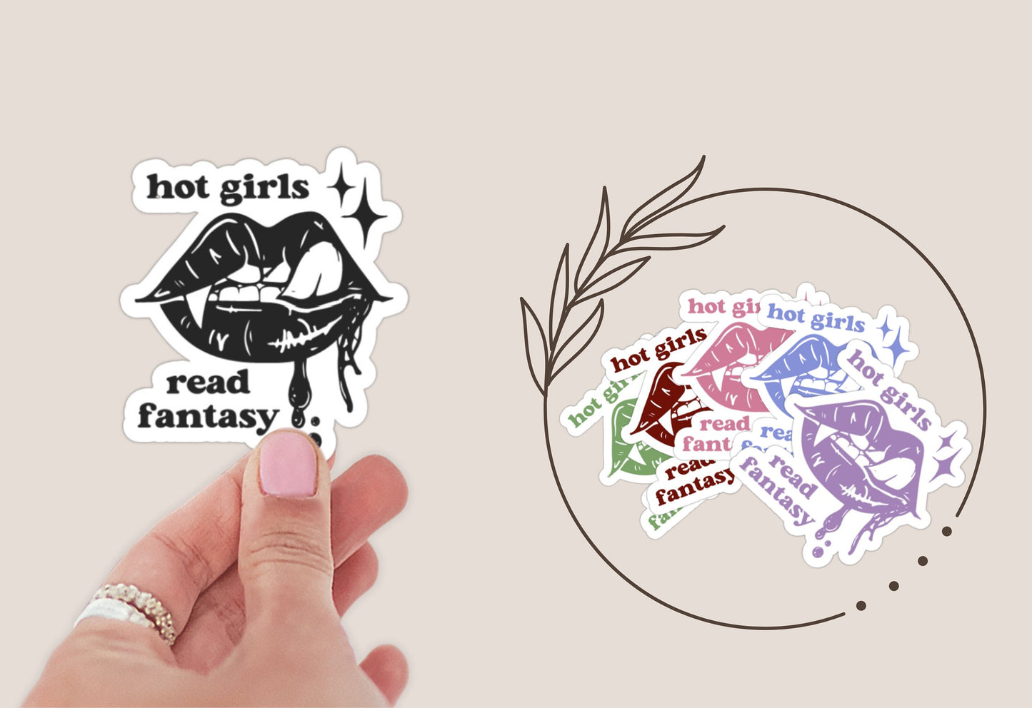 Hot Girls Read Fantasy Sticker