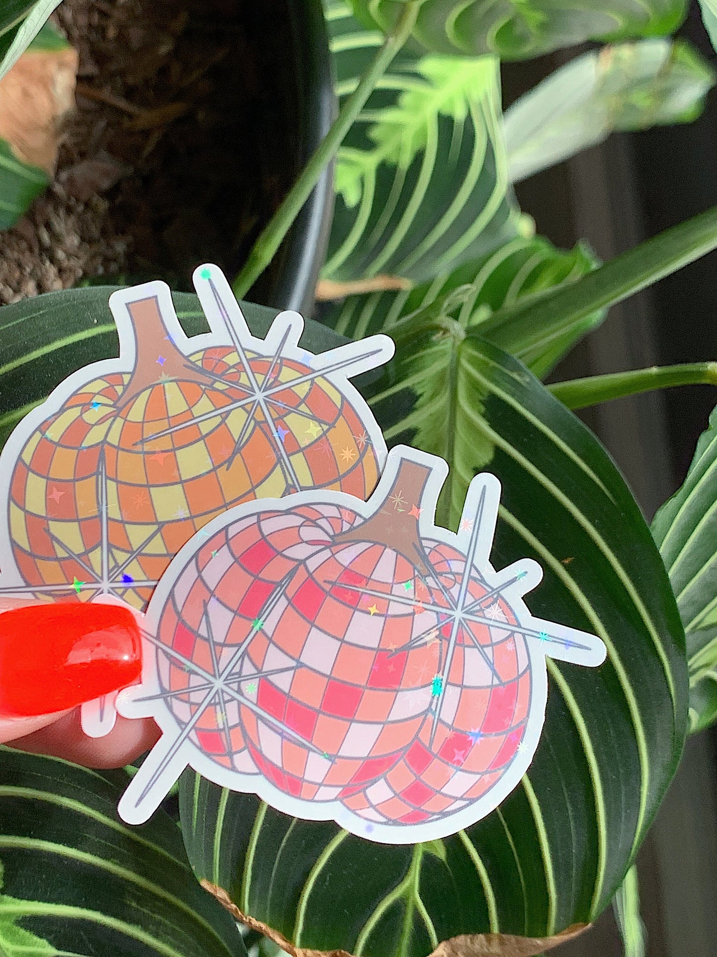 Disco Pumpkin Sticker