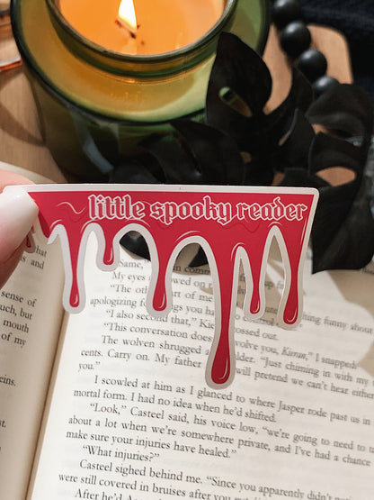 Dripping Blood Spooky Reader Sticker