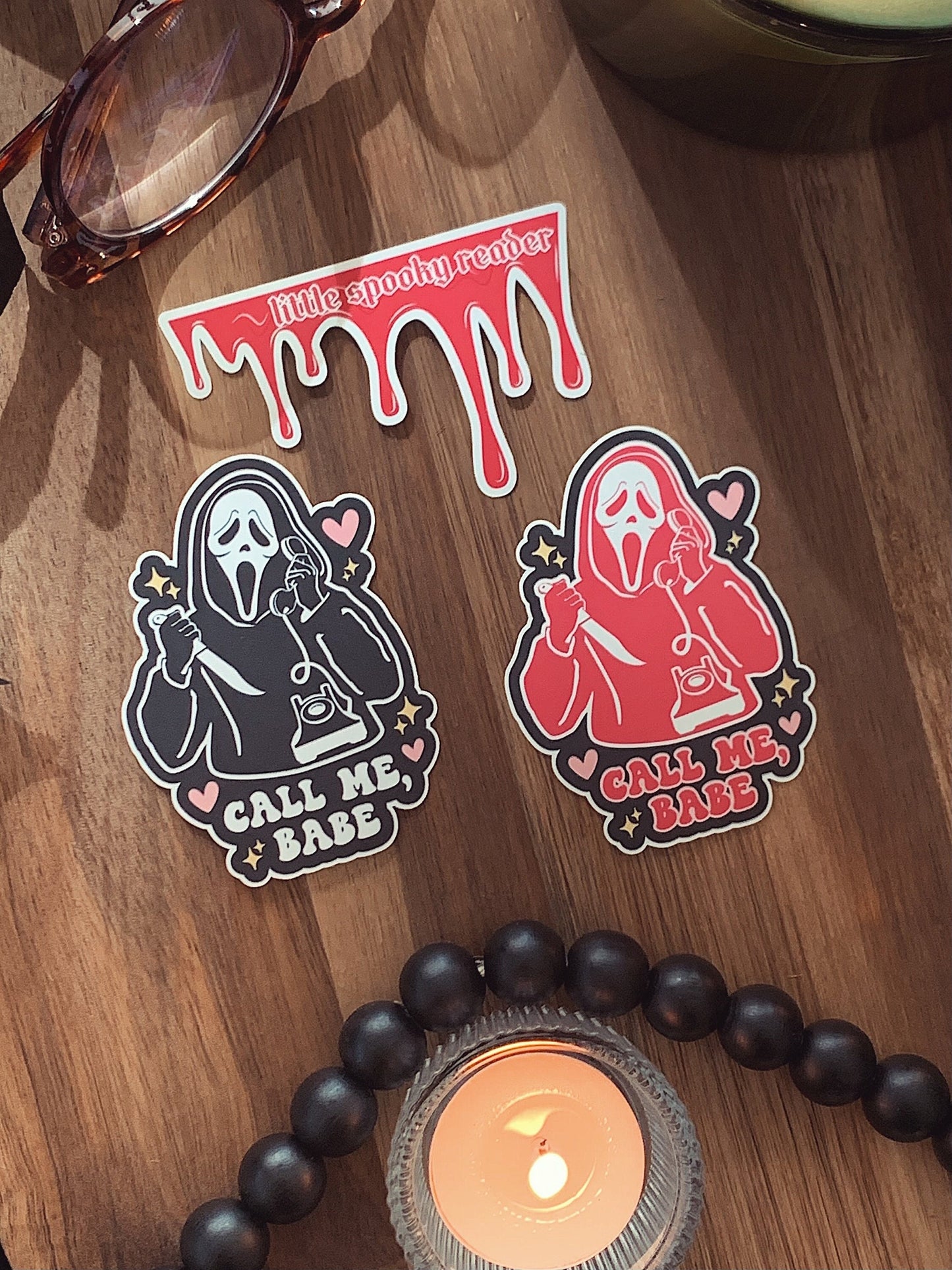 Ghost Face Call Me Sticker