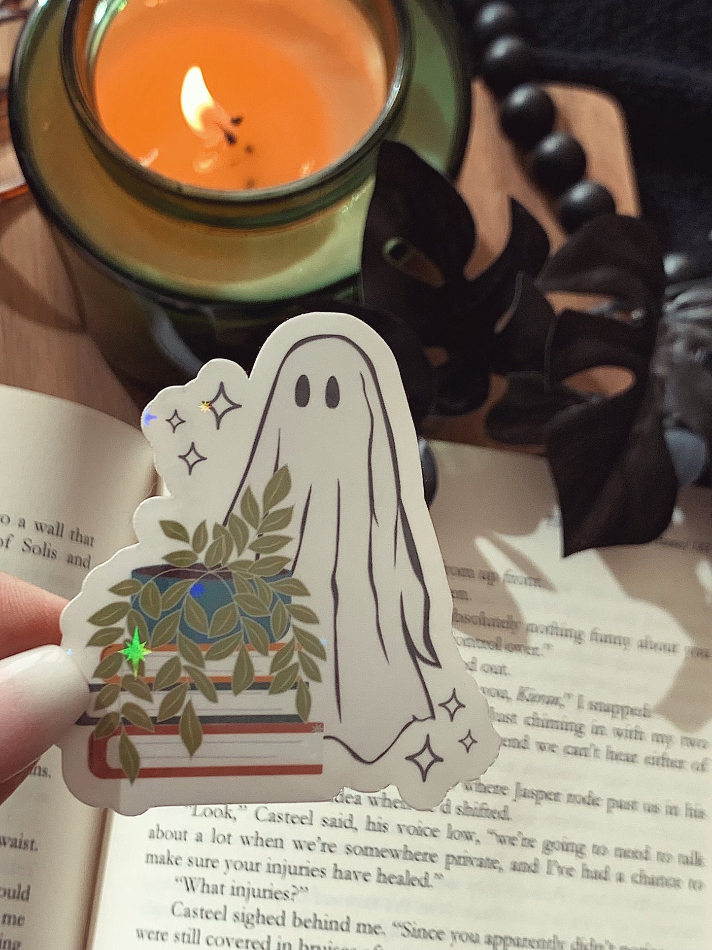 Bookish Ghost Sticker