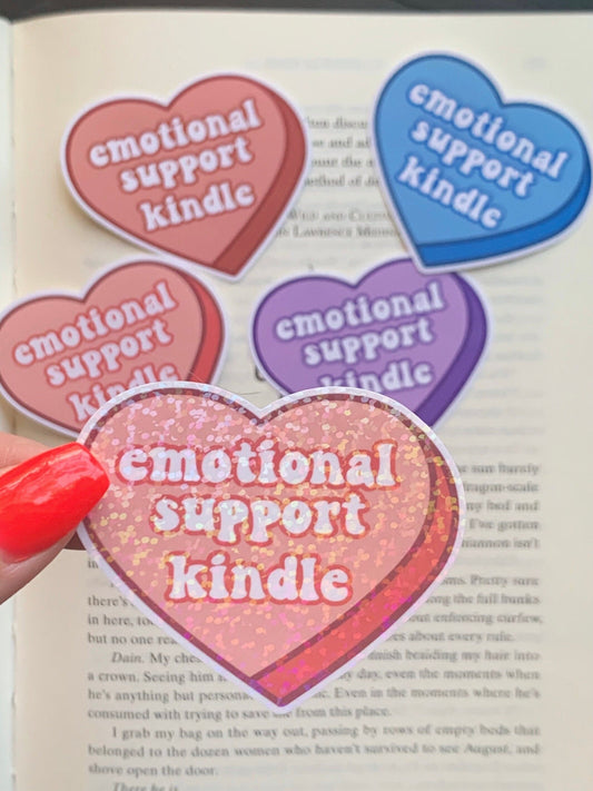 Emotional Support Kindle Sticker